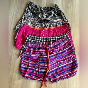 Sleep Shorts Set of 5 Pajama Bottoms S-XL All Similar LG Fit Lounge Colorful